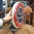 画像9: Vintage Pabst Blue Ribbon Beer Lighted Clock Sign (T609) (9)