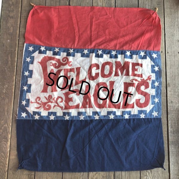 画像5: Vintage Store Display Eagle Stamps Welcome Banner (T613)   (5)