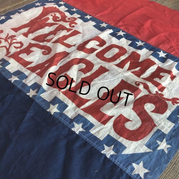 画像8: Vintage Store Display Eagle Stamps Welcome Banner (T613)   (8)