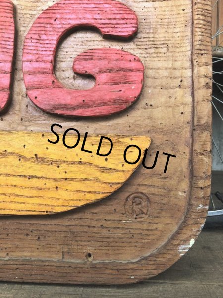 画像4: 70s Vintage Burger King Old Logo Restauraunt Store Display Sign (T616) (4)