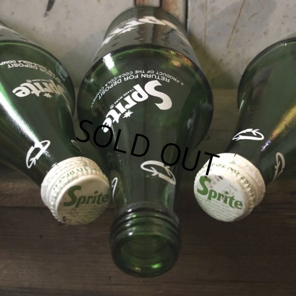 画像8: 70s Vintage Sprite Soda Green Glass Bottle 32FL OZ  (T614)  (8)