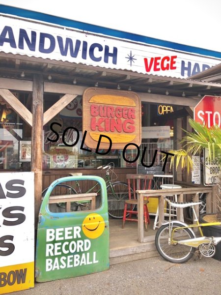 画像8: 70s Vintage Burger King Old Logo Restauraunt Store Display Sign (T616) (8)