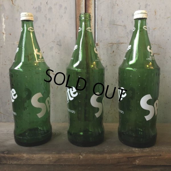 画像3: 70s Vintage Sprite Soda Green Glass Bottle 32FL OZ  (T614)  (3)