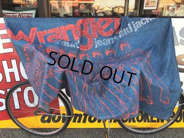 画像12: 70s Vintage Wrangler Store Display Banner Sign (T617) (12)