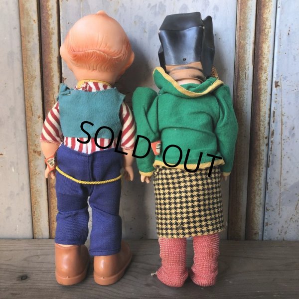 画像3: 50s Vintage Al Capp's Yokum family Mammy & Pappy Dogpatch Doll Set 35cm (T607) (3)