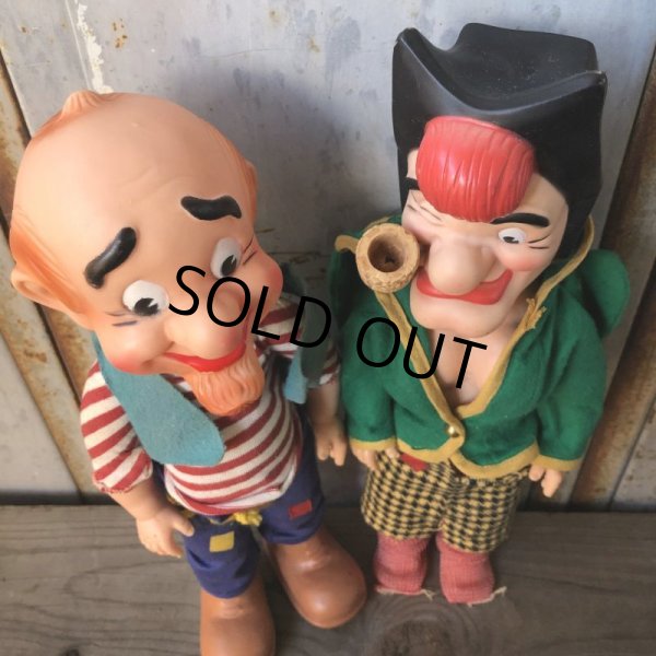 画像8: 50s Vintage Al Capp's Yokum family Mammy & Pappy Dogpatch Doll Set 35cm (T607) (8)