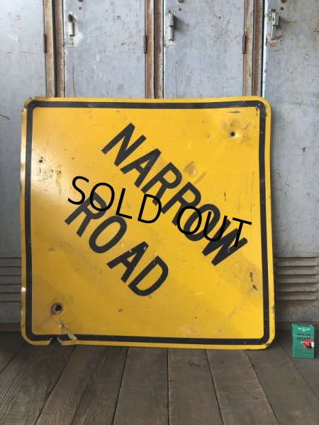 画像6: Vintage Road Sign NARROW ROAD (T648) (6)