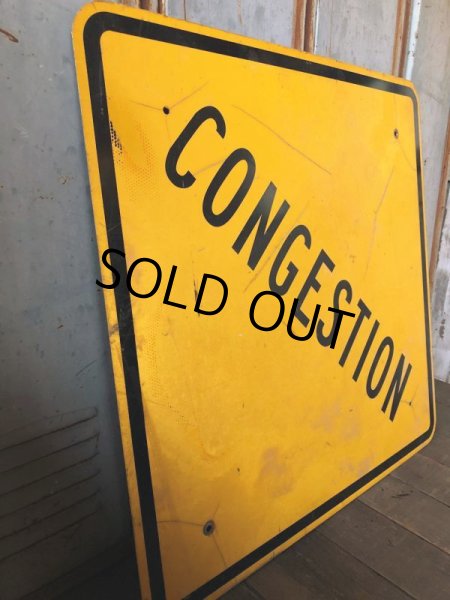画像4: Vintage Road Sign CONGESTION (T622) (4)