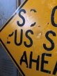 画像3: Vintage Road Sign SCHOOL BUS STOP AHEAD (T629) (3)