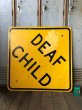 画像5: Vintage Road Sign DEAF CHILD (T650) (5)