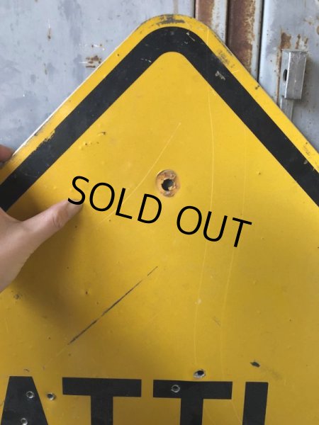 画像2: Vintage Road Sign CATTLE GUARD (T625) (2)