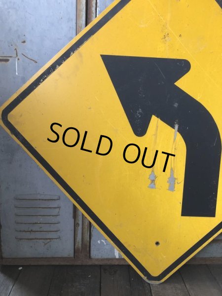 画像3: Vintage Road Sign ↰  (T632) (3)