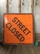 画像3: Vintage Road Sign STREET CLOSED (T618) (3)