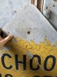 画像2: Vintage Road Sign SCHOOL BUS STOP AHEAD (T626) (2)