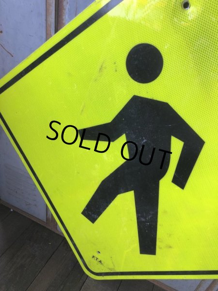 画像3: Vintage Road Sign CROSS WALK (T637) (3)