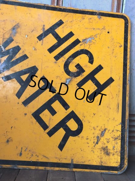 画像5: Vintage Road Sign HIGH WATER (T623) (5)