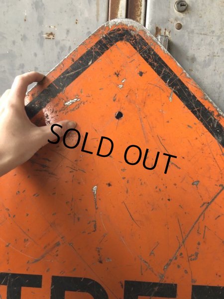 画像2: Vintage Road Sign STREET CLOSED (T618) (2)