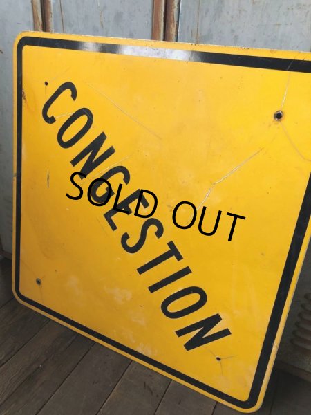 画像5: Vintage Road Sign CONGESTION (T622) (5)