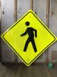 画像1: Vintage Road Sign CROSS WALK (T637) (1)