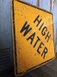 画像4: Vintage Road Sign HIGH WATER (T619) (4)