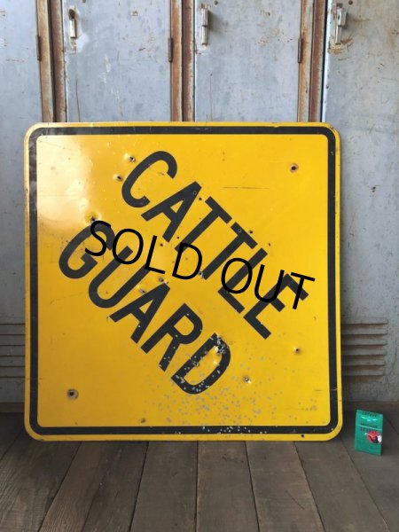 画像5: Vintage Road Sign CATTLE GUARD (T625) (5)