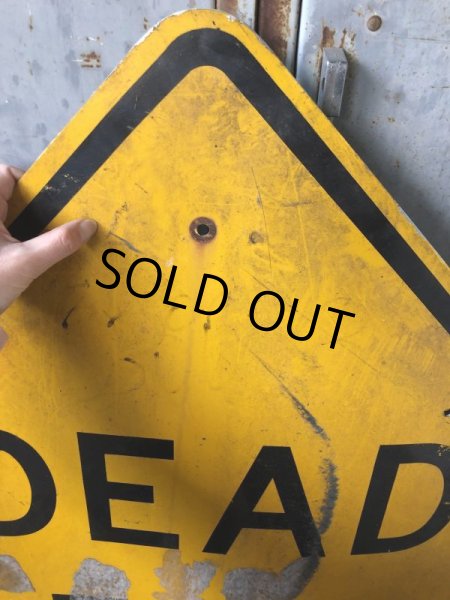 画像2: Vintage Road Sign DEAD END (T641) (2)