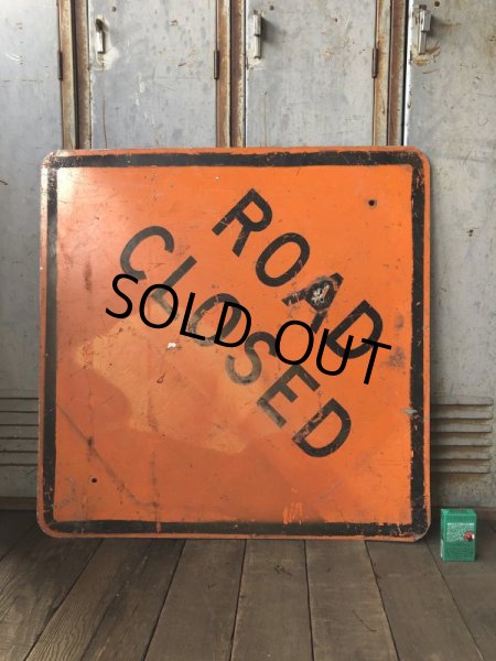 画像6: Vintage Road Sign ROAD CLOSED (T646) (6)