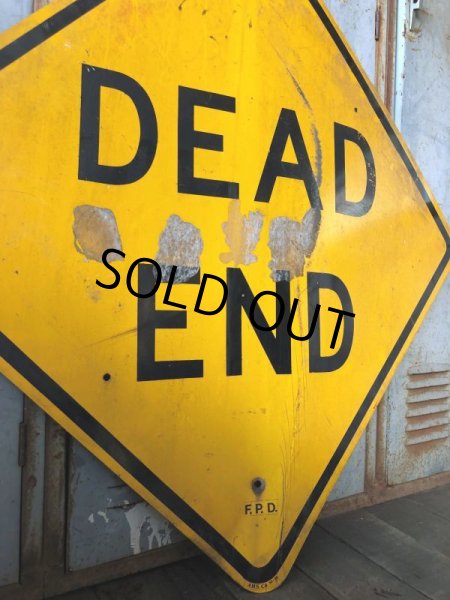画像4: Vintage Road Sign DEAD END (T641) (4)