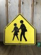 画像1: Vintage Road Sign CROSS WALK (T638) (1)