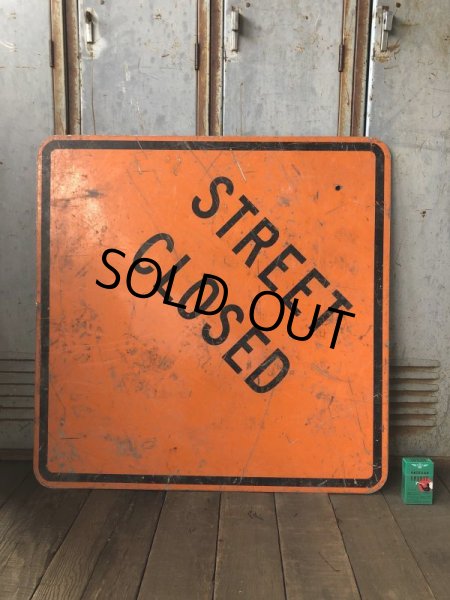 画像6: Vintage Road Sign STREET CLOSED (T645) (6)