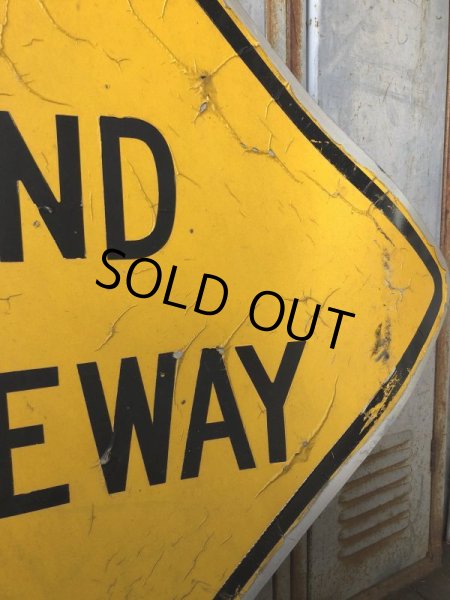 画像3: Vintage Road Sign BLIND DRIVEWAY (T651) (3)