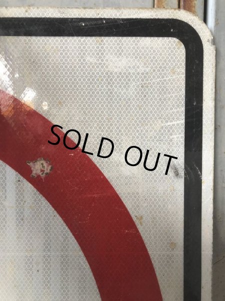 画像3: Vintage Road Sign ↰ X (T631) (3)