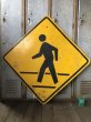 画像1: Vintage Road Sign CROSS WALK (T635) (1)