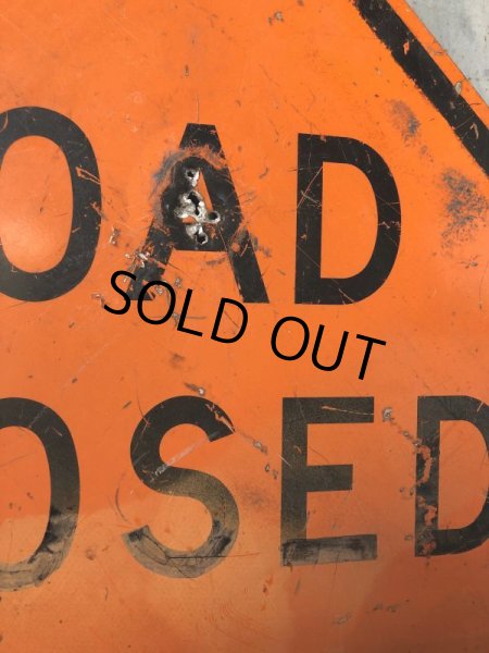 画像5: Vintage Road Sign ROAD CLOSED (T646) (5)