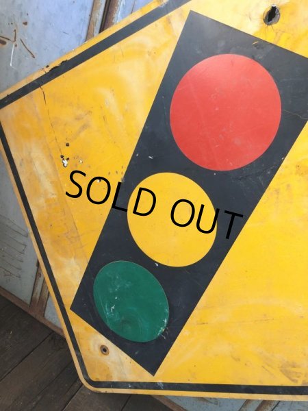 画像3: Vintage Road Sign TRAFFIC SIGNAL (T640) (3)
