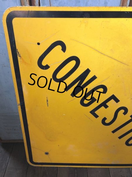 画像7: Vintage Road Sign CONGESTION (T622) (7)