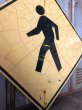 画像4: Vintage Road Sign CROSS WALK (T636) (4)