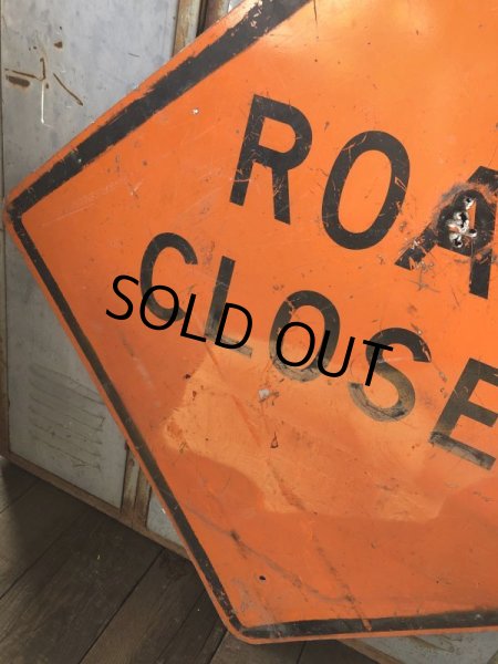 画像3: Vintage Road Sign ROAD CLOSED (T646) (3)