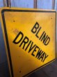 画像4: Vintage Road Sign BLIND DRIVEWAY (T627) (4)