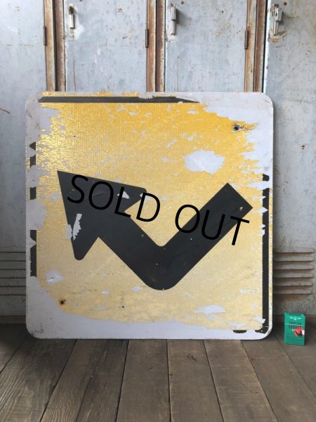 画像6: Vintage Road Sign ↱ (T633) (6)