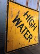 画像4: Vintage Road Sign HIGH WATER (T623) (4)