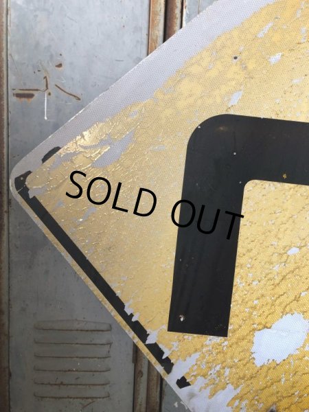 画像4: Vintage Road Sign ↱ (T633) (4)