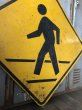 画像4: Vintage Road Sign CROSS WALK (T635) (4)