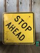 画像5: Vintage Road Sign STOP AHEAD (T652) (5)