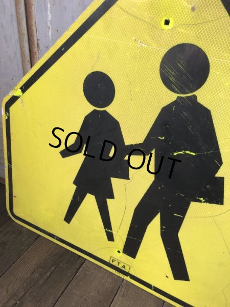 画像3: Vintage Road Sign CROSS WALK (T638) (3)