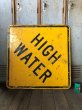 画像3: Vintage Road Sign HIGH WATER (T619) (3)