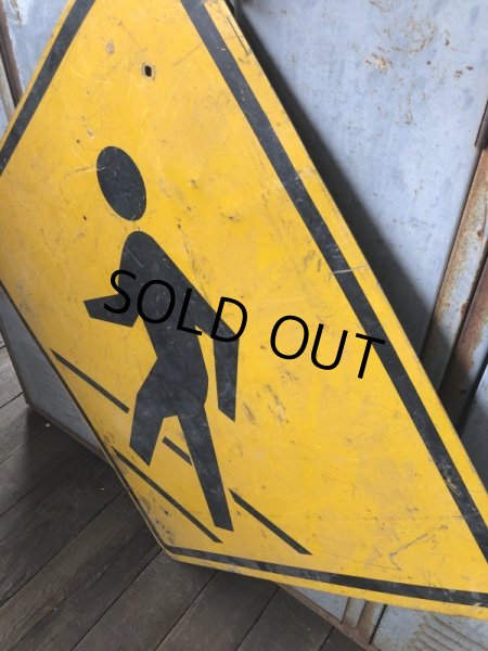 画像5: Vintage Road Sign CROSS WALK (T635) (5)