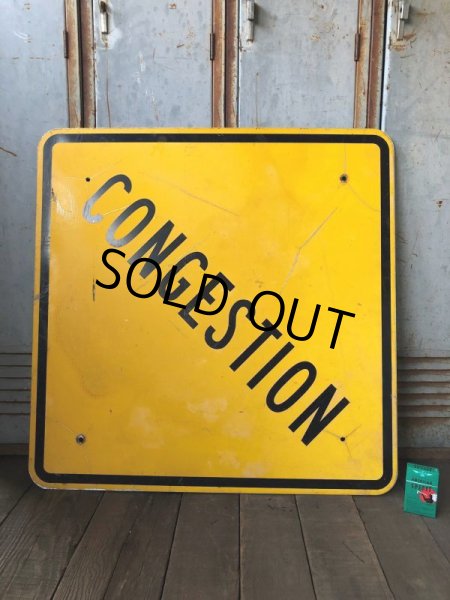 画像3: Vintage Road Sign CONGESTION (T622) (3)