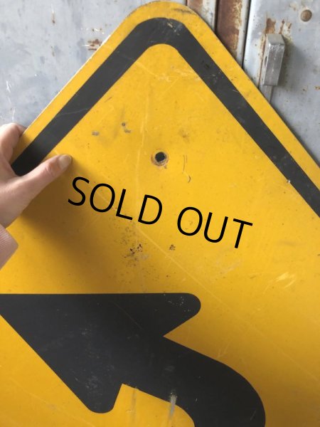 画像2: Vintage Road Sign ↰  (T632) (2)