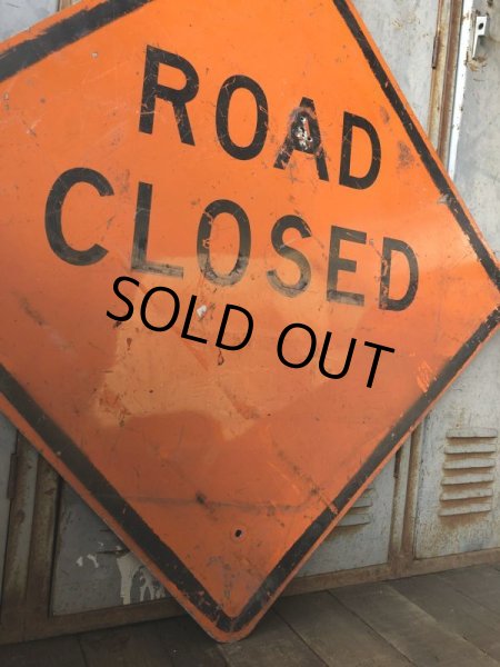 画像4: Vintage Road Sign ROAD CLOSED (T646) (4)